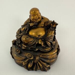 Hotei Buddha Statue 4"‎ Happy Laughing Generous Kind Monk Zen Meditation Altar